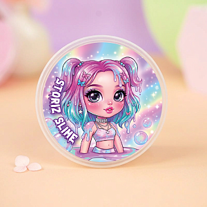 Слайм "WOW girl" с шариками, розовый 180 гр. STORIZ