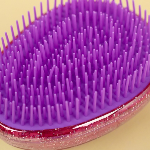 Расческа "Звездное небо" фиолетовый с блестками