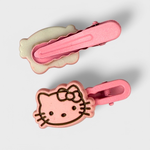 Набор заколок "Hello Kt" розовый, 2шт.