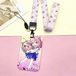 Чехол для карты "Семья шпиона" Аня, розовый