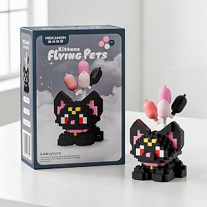 Конструктор "Flying Pets" kittens, черный кот №K326 (277 деталей)