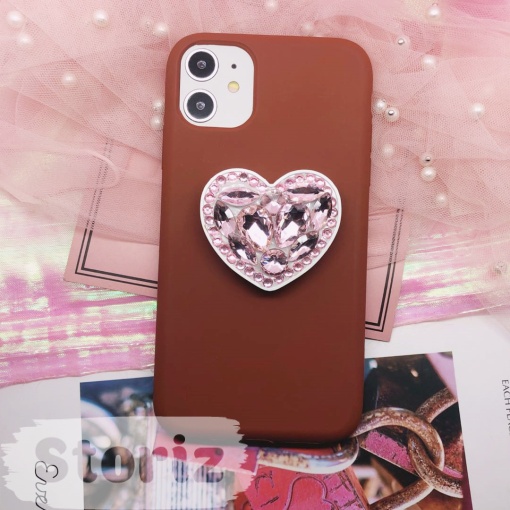 PopSocket "Diamond Heart" розовый