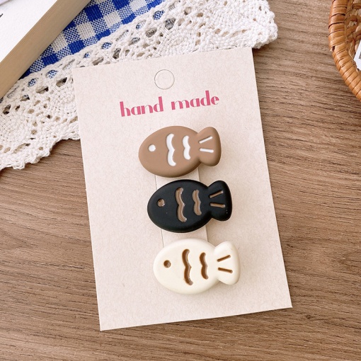 Набор заколок для волос "Рыбки" №3, 3 шт.