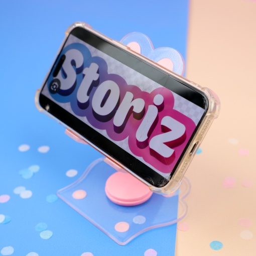 Подставка для телефона "Лапка" розовый