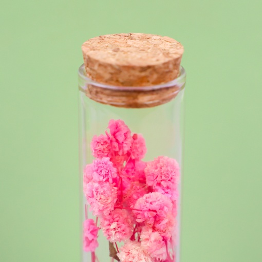 Цветок в пробирке "Гипсофила" 12 см, розовый оптом