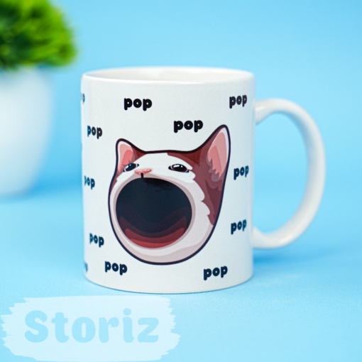 Кружка "Pop Cat" 330 мл оптом со склада!