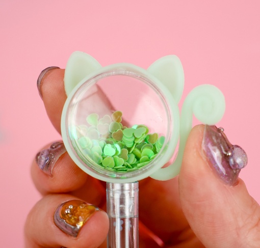 Ручка "Котенок с блестками" в ассортименте 1шт