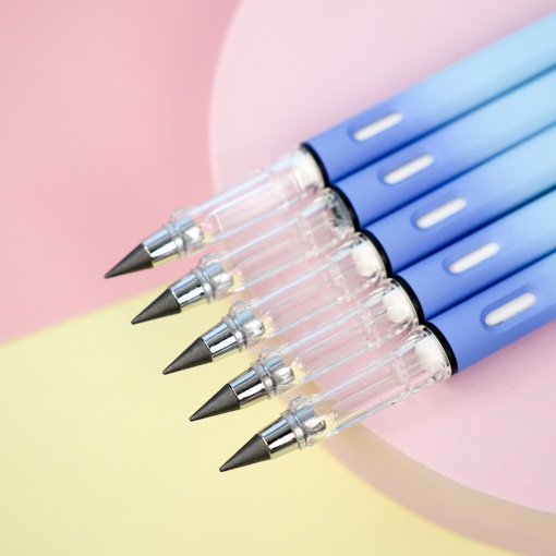 Карандаш вечный с ластиком "Океан" синий