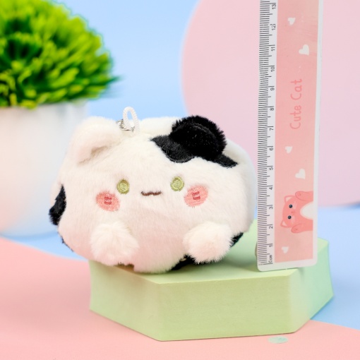 Мягкий брелок "Кото-шарик" черный, 12см