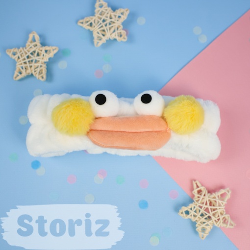 Повязка для волос "Funny Duck" белый