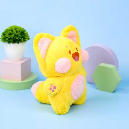 Мягкая игрушка "Котенок Dudu" желтый, 50см