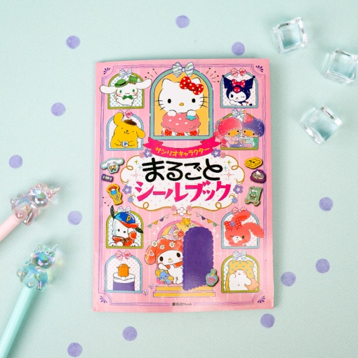 Мини-блокнот с наклейками "Персонажи Санрё" розовый, 22 листа