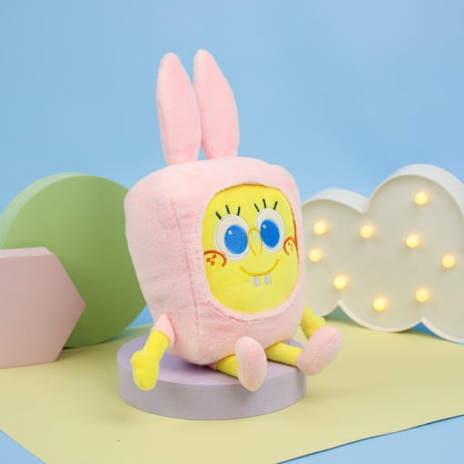Мягкая игрушка "Губка" нежно-розовый, 23см