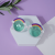 Солнцезащитные очки с чехлом "Rainbow" green-white