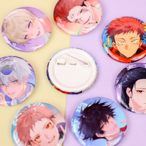 Набор круглых значков "Магическая битва" 32 мм (8шт)