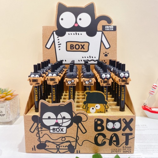 Ручка гелевая "Black cat box" №7377, в ассортименте 1шт