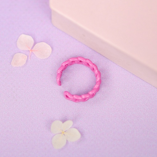 Кольцо "Chain" розовый