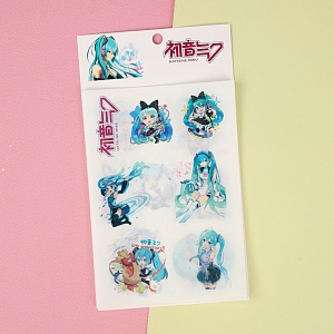 Набор наклеек "Мику" 6 листов