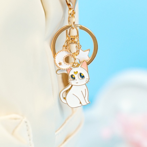 Брелок "Sailor Moon Cat" белый