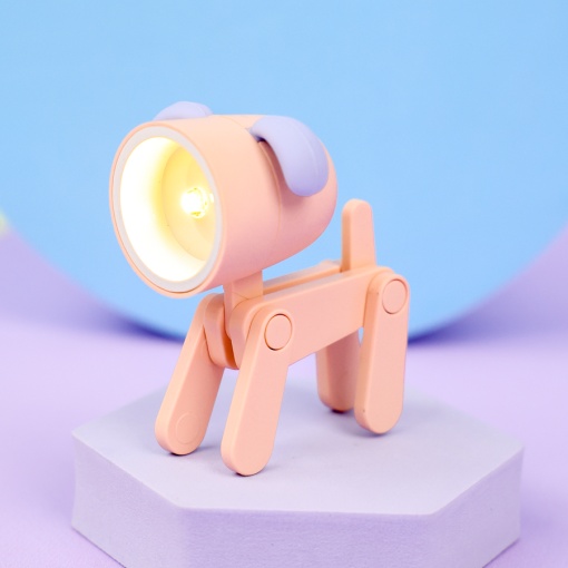 Мини-лампа "Puppy" розовый оптом