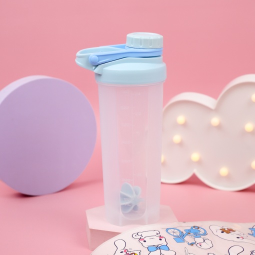 Бутылочка прозрачная "Корица" голубой, 700 мл.  оптом