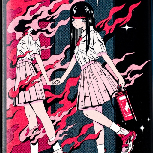 Обложка на паспорт "Anime girl" STORIZ