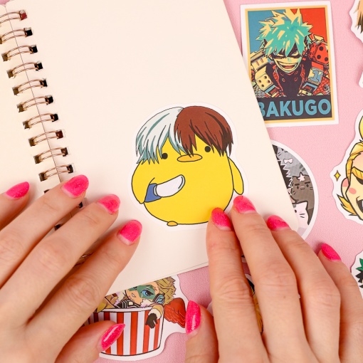 Наклейки для стикер бомбинга "Моя Геройская Академия" (100 шт.)