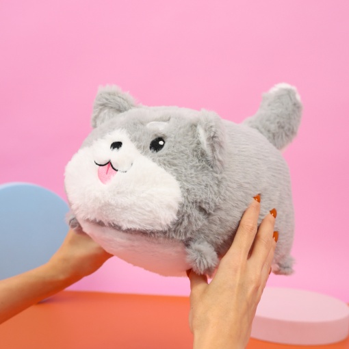 Мягкая игрушка "Хаски" серый, 35см 