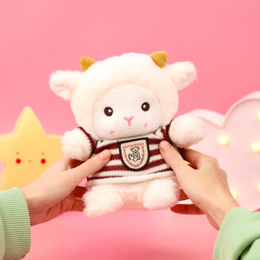 Мягкая игрушка "Sheep" в полосатом свитере, 25см