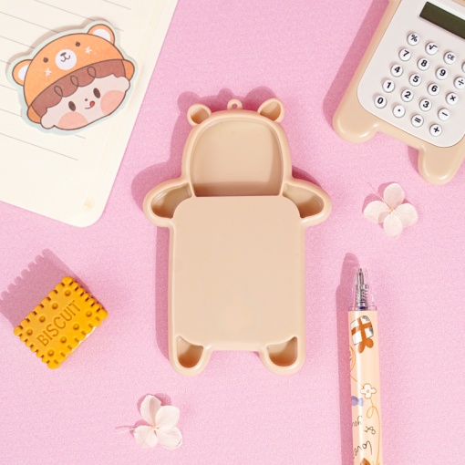 Калькулятор "Мишка" коричневый