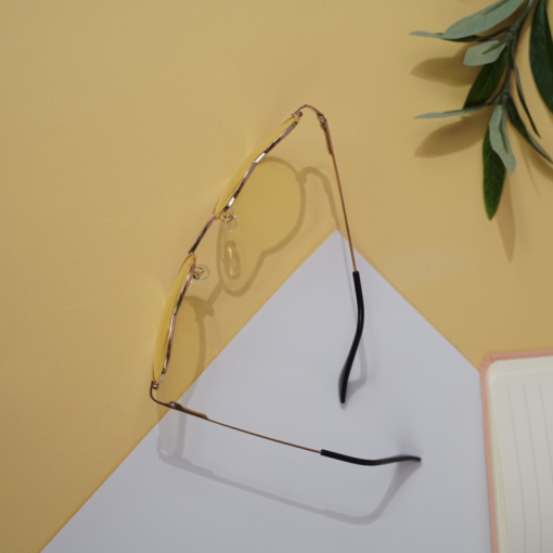 Солнцезащитные очки с чехлом "Heart" yellow