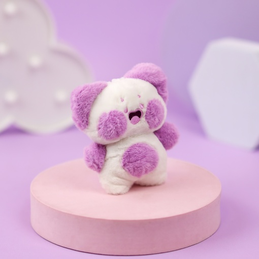 Мягкий брелок "Котенок Dudu" фиолетовый, 12 см