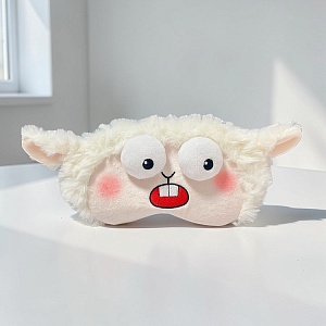 Маска для сна "Funny sheep" белый