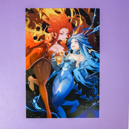 Набор постеров "Genshin Impact" 8 шт, 42х29см (№ 06) оптом