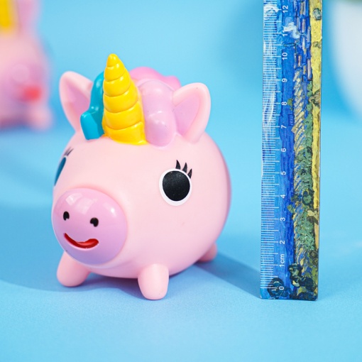 Сквоши со звуком "Дразнилка Единорог" розовый