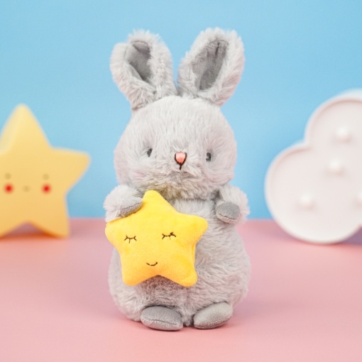 Мягкая игрушка "Кролик" серый, 22 см