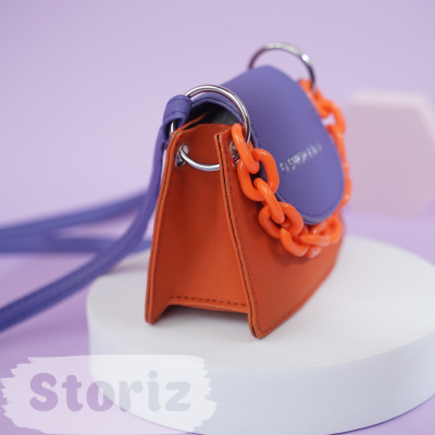 Сумка "Fashion&Bag" оранжевый-фиолетвый