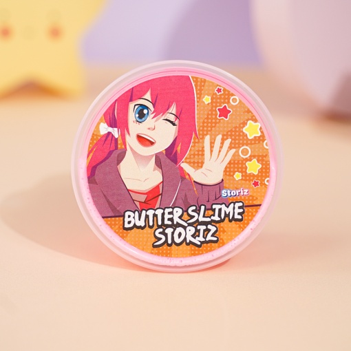 Слайм "Стекло", серия Butter (розовый), 150гр. STORIZ