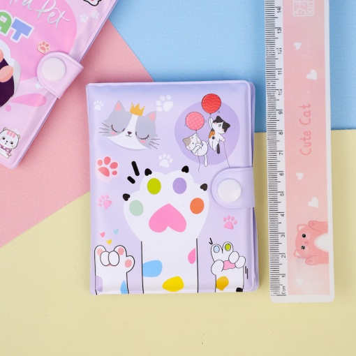 Мини-блокнот с ручкой "Кошачья лапка", в ассортименте 1шт.