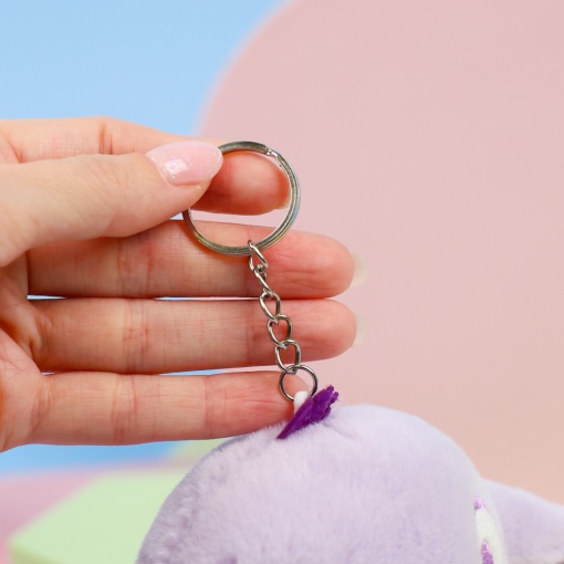 Мягкий брелок "Глазастик" фиолетовый, 13см