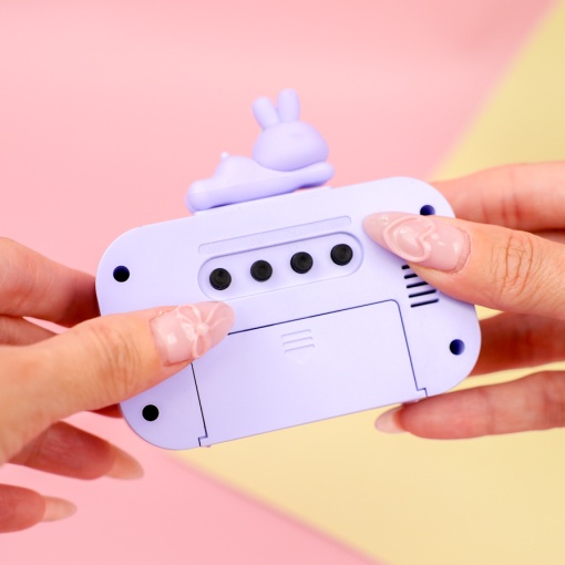 Часы электронные "Зайка" фиолетовый оптом