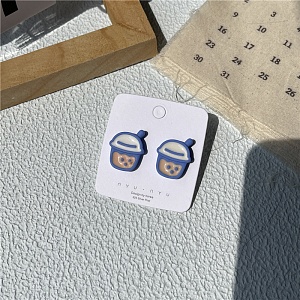 Серьги-каффы "Cute", бабл-ти