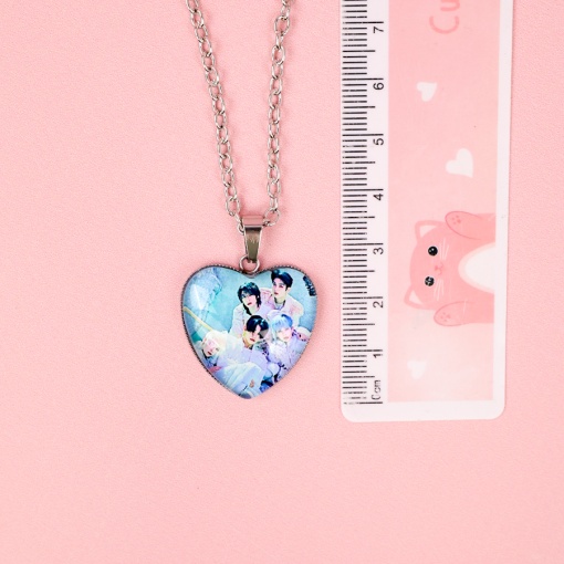 Кулон на цепочке "K-POP" TXT сердце