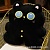 Мягкая игрушка-подушка "Черный кот" 40см