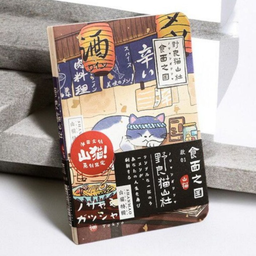 Блокнот "Neko-san" лапшичная, А7, 160 листов