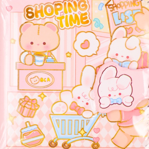 Мини-блокнот "Зайчик и Мишка" 8х8 см, в ассортименте 1шт. 