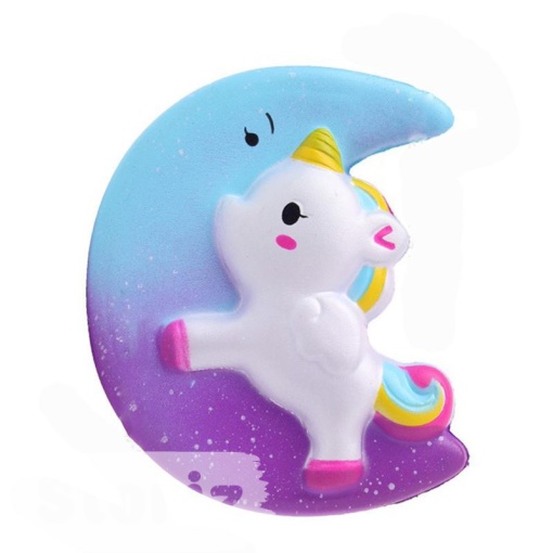 Сквиш "Moon Unicorn" голубой