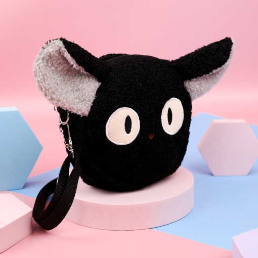 Сумочка плюшевая "Кот Зизи" черный