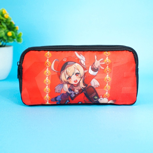 Набор из 3-х предметов "Genshin Impact" Кли (рюкзак, сумка, пенал)