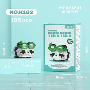 Конструктор "Tsum Tsum" Панда в очках №182 (185 деталей)